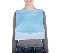 Areso Bavaglini Usa e Getta per Adulti 100 pezzi Resistente e Impermeabile con Tasca Raccogli Residui, Bavaglio Ideali per gli Anziani