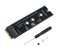 Arestech M.2 NVME SSD Adattatore per MacBook Air Pro Retina Mid 2013 - 2017, NVME/AHCI SSD Kit aggiornato per A1465 A1466 A1398 A1502 - Dimensioni standard