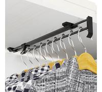 Aresvrgo Asta Appendiabiti per Armadio Allungabile,Bastone Armadio Appendiabiti,Regolabile 30-515 cm,Adatto a Tutti I Tipi di Armadi Domestici,Armadi per Ufficio,Armadi da,Ecc(30 cm)