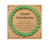 Aretas Braccialetto con perle di pietra preziosa per donne signore uomini 8mm pietra naturale cristallo elastico braccialetti pietra curativa pietra protettiva portafortuna talismano yoga braccialetto