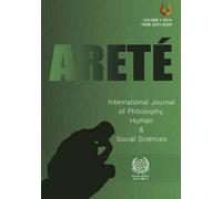 Areté. International journal of philosophy, human & social sciences (2016). Nuova ediz.. Vol. 1