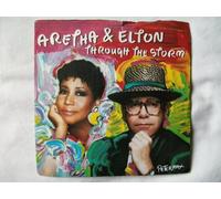Aretha & Elton - ARETHA FRANKLIN & ELTON JOHN Through the Storm 7"