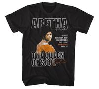 Aretha Franklin - Regina Di Soul - American Classici - Solido Nero Adulto Corto