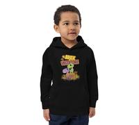 Arex & Vastatore Felpa Ecologica con Cappuccio per Bambini - 100% Cotone Bio e Poliestere Riciclato - Morbida e Calda, con Tasca Frontale e Cappuccio Foderato - Pullover Ragazzo per Scuola e Sport