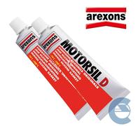 Arexons 0096 2 Pezzi Pasta Guarnizioni Motorsil Mastice Silicon Alte Temperature