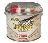 Arexons Stucco per legno colore bianco in pasta 200 gr carteggiabile restauro