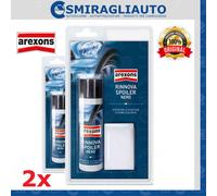 Arexons 8352 Rinnova Spoiler Plastiche Paraurti Auto Moto Camper Scooter Nero 2x