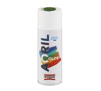 AREXONS Acrilcolor Ral 6002 Verde Foglia Opaco 400 ml, Colore Acrilico, Smalto Spray per Superfici, Ottima Copertura, Colori Brillanti