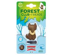 Arexons Profumatore auto Forest Club & Friends Lupo – Ocean Breeze, fino a 30 gg, Made in Italy