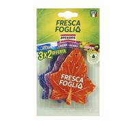 AREXONS Fresca Foglia Profumatore Auto Tris Ocean, Lavanda, Tropical, profumatore ambiente auto in cartonfeltro 3x2, regolazione di profumazione, facile dosaggio