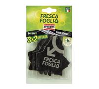 AREXONS Fresca Foglia Profumatore Tris Pour Homme, profumatore ambiente auto in cartonfeltro 3x2, regolazione di profumazione, facile dosaggio con superficie esposta