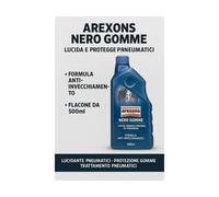 Arexons Nero Gomme Lucida e Protegge Pneumatici - Formula Anti-invecchiamento...