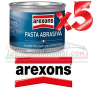 AREXONS PASTA ABRASIVA ELIMINA RIMUOVI SEGNI RIGATURE GRAFFI - 5 Pezzi Offerta