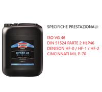 AREXONS PRO HYDRO 46 LATTA DA 20 LITRI LUBRIFICANTE MINERALE