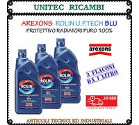 3 LITRI AREXONS LIQUIDO RADIATORE ANTIGELO PURO CONCENTRATO BLU ROLIN ALUX