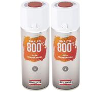 AREXONS SMALTO 100% ACRILICO ALTA TEMPERATURA (Confezione da 2)
