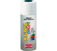 AREXONS | Acrilcolor, Smalto Spray Nero RAL 9005 400, ml Vernice Spray Tutte le Superfici, Smalto Acrilico Fai da Te Alta Copertura, Spray Resine Acriliche