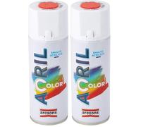 AREXONS Smalto acrilico spray 3020 rosso traffico (Confezione da 2)