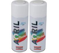 AREXONS Smalto acrilico spray 9010 bianco (Confezione da 2)