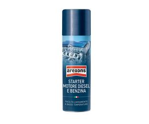 AREXONS STARTER SPRAY AVVIAMENTO A FREDDO FACILITATO AUTO BENZINA DIESEL 200 ML