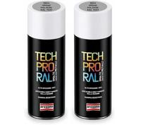 AREXONS - Tech Pro RAL 9006 Alluminio Smalto Spray ad Alta Copertura per Protezione Manufatti Ferrosi Porte Cancelli Box 400ml (Confezione da 2)