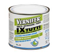 Smalto antiruggine all'acqua 'vernifer' satinato 500 ml - bianco AREXONS