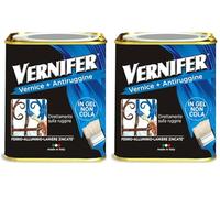 AREXONS VERNIFER | Prodotto Verniciante, Smalto Antiruggine, Adatto a Protezione e Finitura di idi Interni ed Esterni, Verde Smeraldo Brillante, 750ml (Confezione da 2)