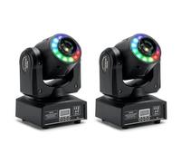 Areyourshop 100 W LED Moving Head Stage Lighting Disco Moving Head Beam DMX512, Faretti Colorati, controllo vocale DJ per DJ, discoteca, matrimonio, KTV, illuminazione per feste
