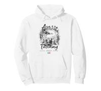 Arezzo Toscana Riviera Italiana Bandiera Italia Souvenir Felpa con Cappuccio