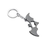 ARFUKA - Apribottiglie portachiavi a forma di pipistrello, apribottiglie per birra e birra, portachiavi per donne e uomini, idea regalo argento
