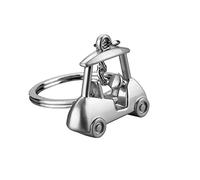 ARFUKA Portachiavi a forma di carrello da golf, in metallo, per compleanni, San Valentino, Natale, per uomini e donne