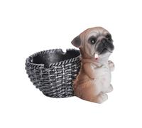 ARFUKA Posacenere per sigari a forma di cane carino cestino portacenere con supporto per sigarette per patio esterno interno