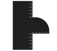 ARFUKA Stencil per barba e barba con scala di misurazione per barba e cura, linea di guance