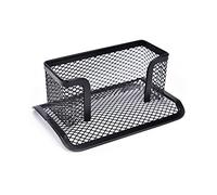 ARFUKA Supporto per biglietti da visita Porta carte in rete Titolari per biglietti da visita Espositore per biglietti da visita Organizer per scrivania da tavolo da ufficio Nero