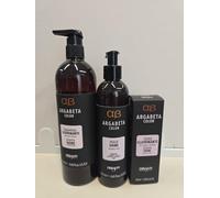 Argabeta Color, Set per Capelli Colorati, Shampoo Illuminante 500ml, Maschera Shine 250ml, Siero Illuminante 100ml
