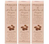 Argan Balsamo Labbra 4,5 Ml 3x4,5 ml Protezione per le labbra