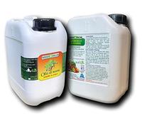 Argan Italia - Olio di Neem e Sapone Molle Potassico per Piante 5+5 Litri, Olio di Neem Solubile Agisce Naturalmente Contro Insetti e Funghi, il Sapone Molle di Potassio Potenzia il Trattamento