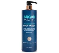 Argan Magic Gel doccia con acido ialuronico: pulisce, rinfresca e ammorbidisce con acido ialuronico idratante e olio di argan nutriente, senza parabeni e non testato sugli animali (947 ml)