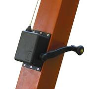 Arganello di Ricambio Manuale per Ombrellone Decentrato Bauer Maxima Nero