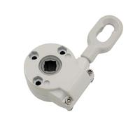 Arganello universale per ricambio tenda terrazzo caravan campeggio tende da sole a bracci estensibili meccanismo ingranaggi argano manuale (bianco, 138mm 1pc)