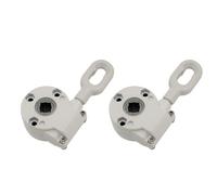 Arganello universale per ricambio tenda terrazzo caravan campeggio tende da sole a bracci estensibili meccanismo ingranaggi argano manuale (bianco, 138mm 2pc)