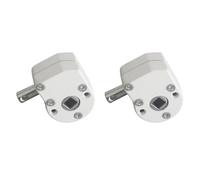 Arganello universale per tende da sole a bracci estensibili meccanismo ingranaggi argano manuale ricambio tenda terrazzo caravan campeggio (bianco, Nessuna fibbia di connessione 2pc)