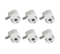 Arganello universale per tende da sole a bracci estensibili meccanismo ingranaggi argano manuale ricambio tenda terrazzo caravan campeggio (bianco, Nessuna fibbia di connessione 6pc)
