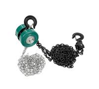 Argani elettrici Altezza di sollevamento del gancio dell'acciaio al manganese dell'ascensore manuale del paranco a catena della mano di 3m 2T 360° Paranco Elettrico(Green)