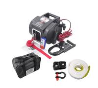 Argani elettrici Argano E Paranco Portatile Per Recupero Automatico Marino Elettrico Da 12 V 5000 Libbre SUV Gru per motori(6.5K lbs Syn Rope A)
