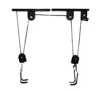 Argani elettrici Sistema di puleggia per ascensore per bici per garage per paranco per biciclette con portapacchi da 20 kg Gancio per biciclette da soffitto resistente