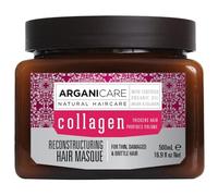 Arganicare | Gamma di collagene | MASCHERA RIPARATRICE | Collagene | Protegge i capelli dai rigori della vita quotidiana | Effetto rigenerante | Alta idratazione | Capelli fini e senza volume | 500 ml