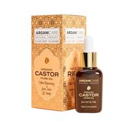 Arganicare | Gamma di oli di ricino | OLI BIOLOGICI 3-1 | Castore | Riduce la comparsa di cicatrici, tratta la pelle danneggiata e previene le smagliature | Alta idratazione | 100% vegetale | 30 ml