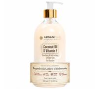 ARGANICARE Gel Doccia Coco & Vitamina E, detergente corpo delicato con profumo di cocco, flacone da 500 ml, ideale per uso quotidiano e routine bagno-doccia