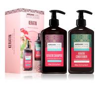 Arganicare Cheratina Shampoo + Balsamo Set 400ml
